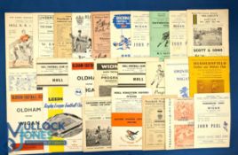 1962-63 Wigan Away Rugby Programmes (Qty): All or nearly all the away issues for that season. G/VG