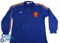 1989 Serge Blanco Matchworn Rugby Jersey: v England at Twickenham, All-time full back legend