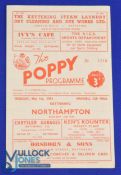 1952 Mansell Cup Final Kettering Town v Northampton Town match programme 1st May 1952, fold out