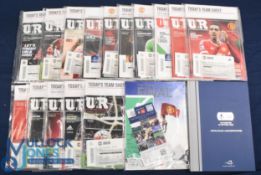 2015-2016 Manchester United Home Programmes with FA Cup Final Football Programme Ticket, hospitality