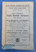 1924-5 Wisden's Rugby Football Annual: Scarce, especially in this good condition, the second of