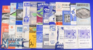 1961/62 Manchester Utd away match programmes complete season (less Blackburn Rovers - see later) (