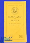 1928 Scotland v Wales Rugby Programme: At Murrayfield, traditional style, VG