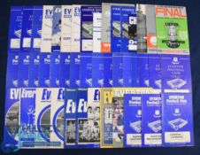 Collection of Everton programmes to include 1966 FAC final v Sheffield Wednesday, 1968 FAC s/f Leeds