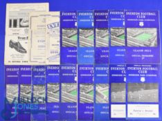 Selection of Everton home match programmes 1945/46 Burnley, 1949/50 Bolton Wanderers, 1953/54