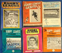1950-1957 Rugby League Gazette - a collection of part run magazines #54 in total