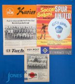 1968/69 Hamburg v Manchester Utd match programme 31 July 1968; 1976 FC Nurnberg v Manchester Utd
