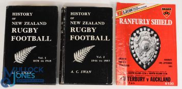 Swan's 2 Vols. Hist of NZ Rugby Football 1870-1945/1946-57 (2): Updated versions of this famous