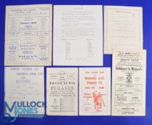 Selection of football programmes 1950/51 FAAC Brentwood and Warley v Pegasus, 1951/52 FAAC Crook