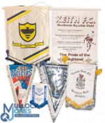 Scottish Football Pennants, to include St Johnstone FC, Dunfermline Athletic FC a Queen's Park FC,