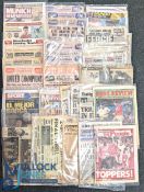Manchester United Related Newspaper Collection, to include 10 from 1955-1958 with a quantity from