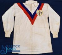 1970 GB R Lge Matchworn Jersey in Australasia: Umbro make, splendid XOS classic GB white jersey with