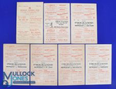 Selection of Newquay FC (Cornwall) match programmes 1949/50 St Just, 1956/57 Essex Business Houses
