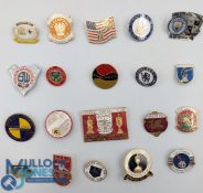 20x British metal and enamel Football Badges, a good selection with vintage badges noted with