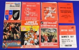 1966-1983 British and I Lions Rugby Programme Selection (9): 1966 2nd test (worn) and v Nelson-