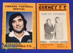 George Best: 1981 Motherwell v San Jose Earthquakes challenge match programme 10th October 1981 at