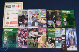 1994-2007 S Africa v Six Nations Rugby Programmes (14): v England: 1st test 1994, Cape Town test