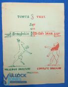 1955 British and I Lions Rare Third Test Rugby Programme v S Africa: Not the more usual edition, but