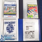 Shrewsbury Town Football Programmes Collection - comprehensive collection 1980-2000; to cover