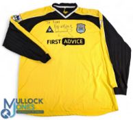 2002 Peter Schmeichel Manchester City Signed Goalkeepers Shirt: match worn premier league shirt