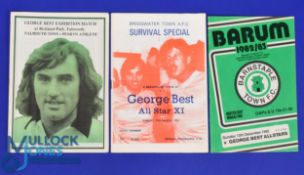George Best: 1982/83 Falmouth Town v Penryn Athletic at Falmouth, match programme (George Best in