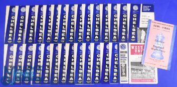 1965/66 Chelsea home league match programmes complete season (less Blackburn Rovers (20), FAC