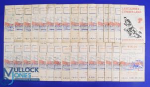 1954-55 Wigan Home R League Programmes (Qty): All or nearly all the Central Park issues for that