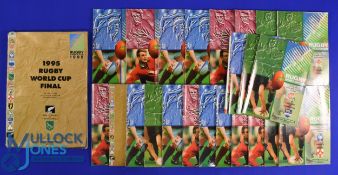 1995 RWC Final etc Rugby Programmes (24): 'The Golden Book': much sought after, biggest issue from