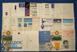 Selection of reserve match programmes to include 1951/52 Wolves v Stoke City, Reading v Charlton