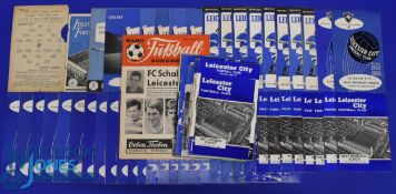 Collection of Leicester City home match programmes 1944/45 War league Nottingham Forest (single