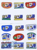 Set of fifteen enamel pin badges from the Ukraine v England 2010 World Cup Qualifying game 10/10/