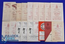 Selection of Chelmsford City home match programmes 1946/47 Harwich and Parkeston, 1948/49 Cheltenham