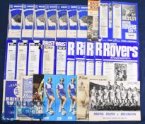 Collection of Bristol Rovers home match programmes 1953/54 Stoke City, 1954/55 Stoke City,