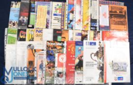 2000/2001 Manchester Utd friendly away match programmes (20+), Chelsea (Charity Shield) + ticket,