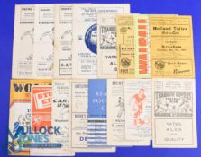 Collection of Wrexham away match programmes 1952/53 Stoke City (FAC), Stockport County, 1953/54