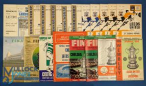 Leeds Utd match programmes including 1965 v Liverpool (FAC final), 1968 Everton (FAC s/f at