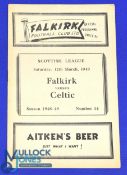 1948/49 Falkirk v Celtic Div. 'A' match programme 12 March 1949; fair/good. (1)