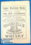 1888-89 Bootle v Bolton Wanderers Football Programme, first year of the football league - a friendly