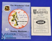 Stanley Matthews in South Africa: 1957 Southern Transvaal XI v Matthews XI (including Hewkins - ex