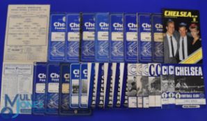 Selection of Chelsea home programmes 1944/45 Arsenal (FL South), 1945/46 WHU (FAC, 4 page), 1953/