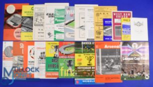 Football League Cup match programmes to include 1960/61 Aston Villa v Burnley (FLC s/f replay at