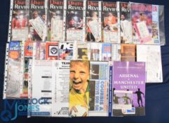 1999/2000 Manchester Utd Champions League home programmes v Sturm Graz (+ ticket), Valencia +