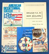 International match programmes 1956 South Africa v England 1st international at Rand Stadium,