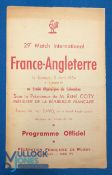 1954 France v England Rugby Programme: Some wear but most collectable, especially given its scarcity