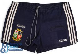 1997 British and I Lions, Neil Jenkins signed Blue Training Shorts: Fully logoed, washed, signed