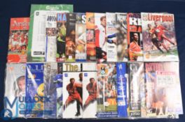 1999/2000 Manchester Utd complete season league aways (19) plus match tickets (19); Derby County