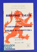 1959 British and I Lions v Marlboro-Nelson-Golden Bay-Motueka Rugby Programme: Less often seen,