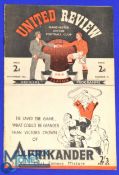 1946/47 Lancashire Cup Manchester Utd v Burnley match programme at Maine Road 20 November 1946, 8