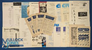 Selection of Manchester City home match programmes 1944/45 Bury, 1945/46 Everton, Bury, 1946/47
