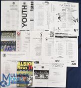 Wolverhampton Wanderers away youth match programmes 1997/98 Stoke City (FAYC), Welling Utd, 1998/